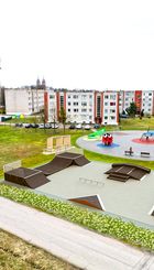 Riedlenčių parko vizualizacija